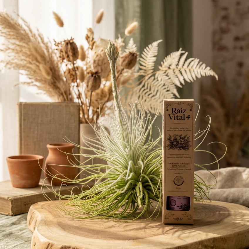 Kit Tillandsia tectorum M + fertilizante