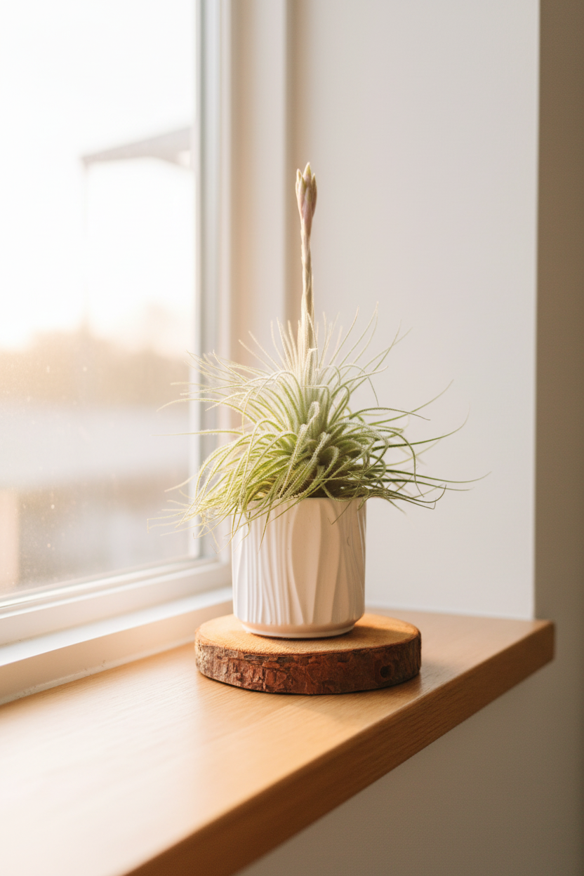 Tillandsia  Tectorum + matera blanca