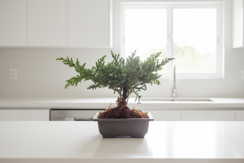 Bonsai pino rastrero alambrado
