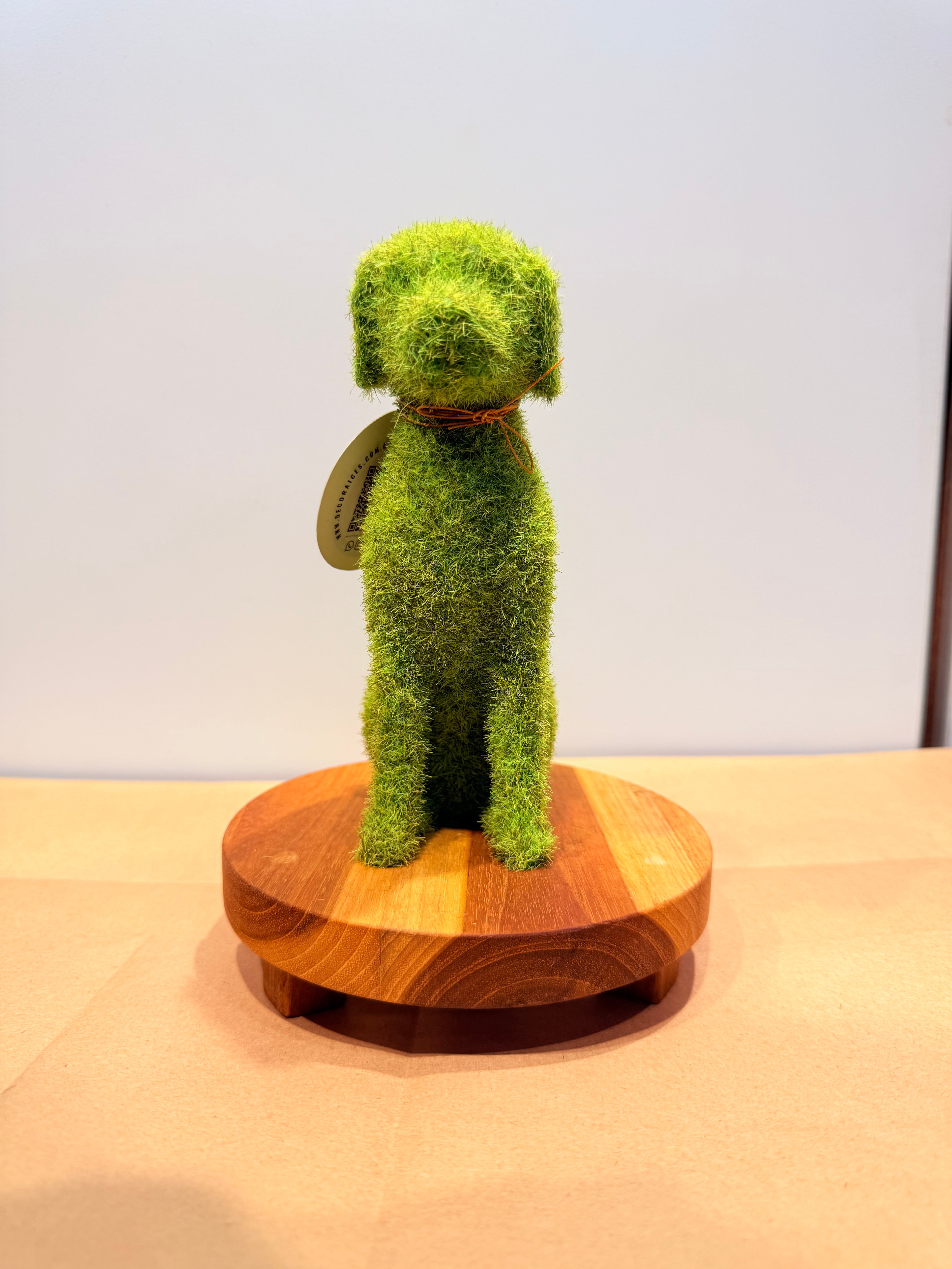 Perro de la protección + base