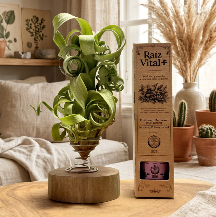 Kit Till. Curly Slim + espiral + rodaja madera + fertilizante