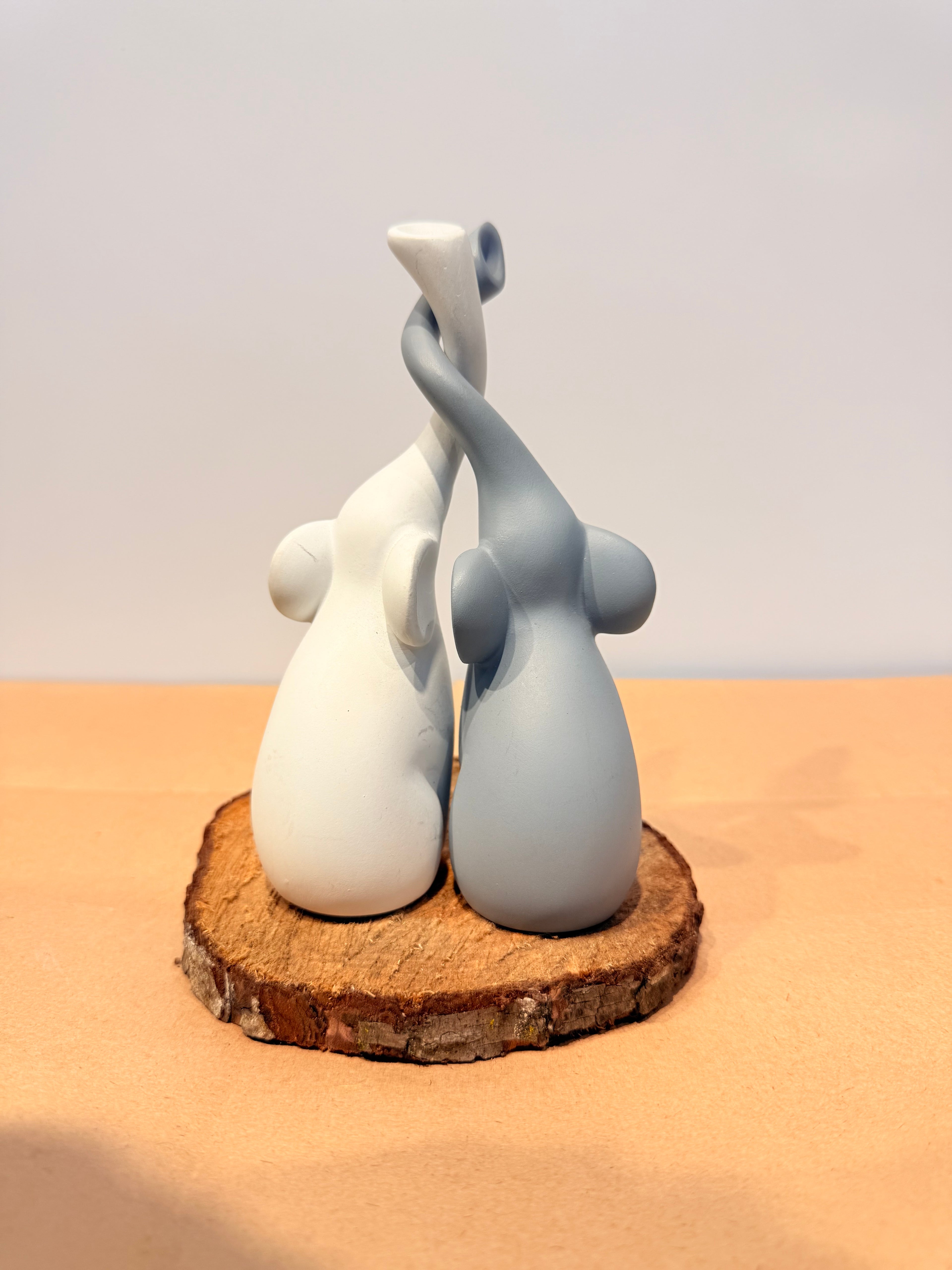 Elefantes Feng Shui resina