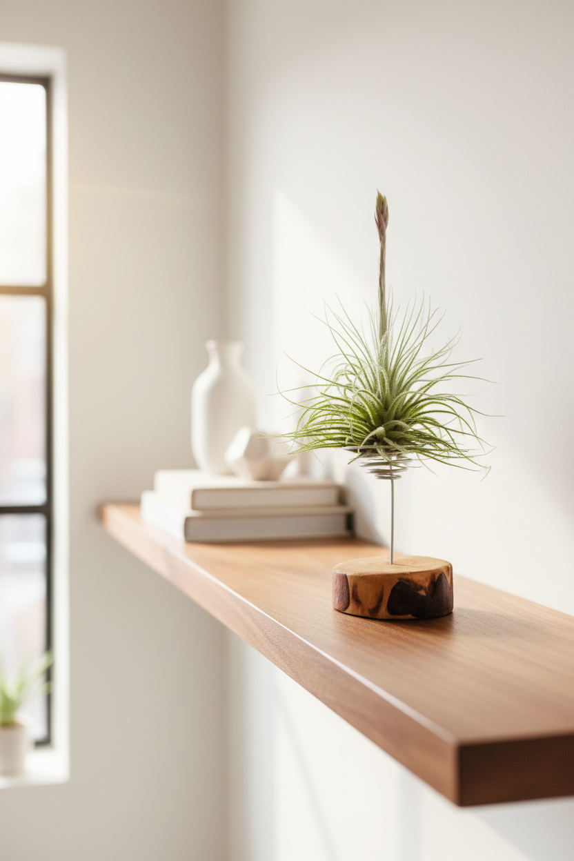 Tillandsia  Tectorum + matera blanca (copia)
