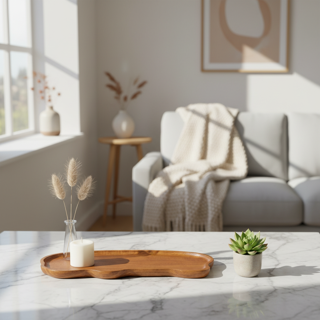 Base madera teca plana