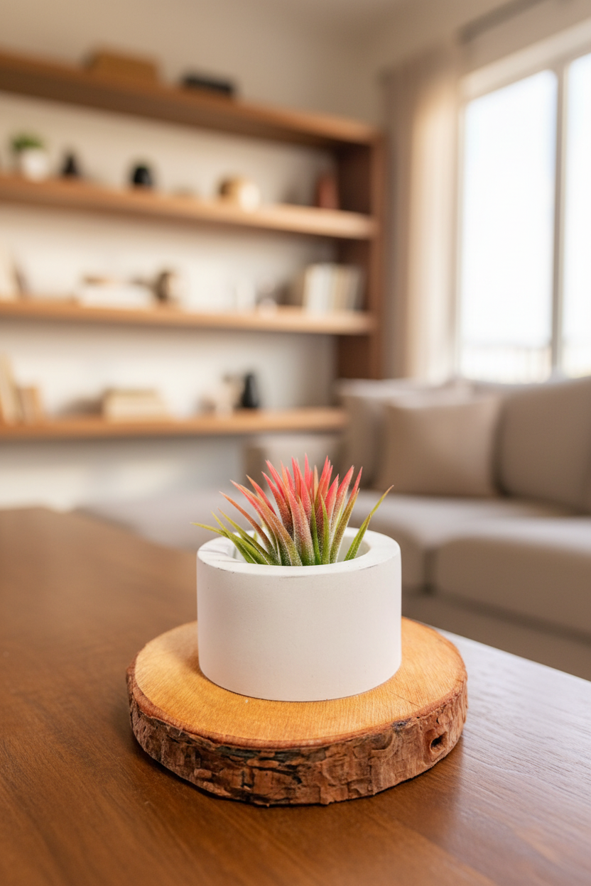 Tillandsia  Ionantha red matera redonda