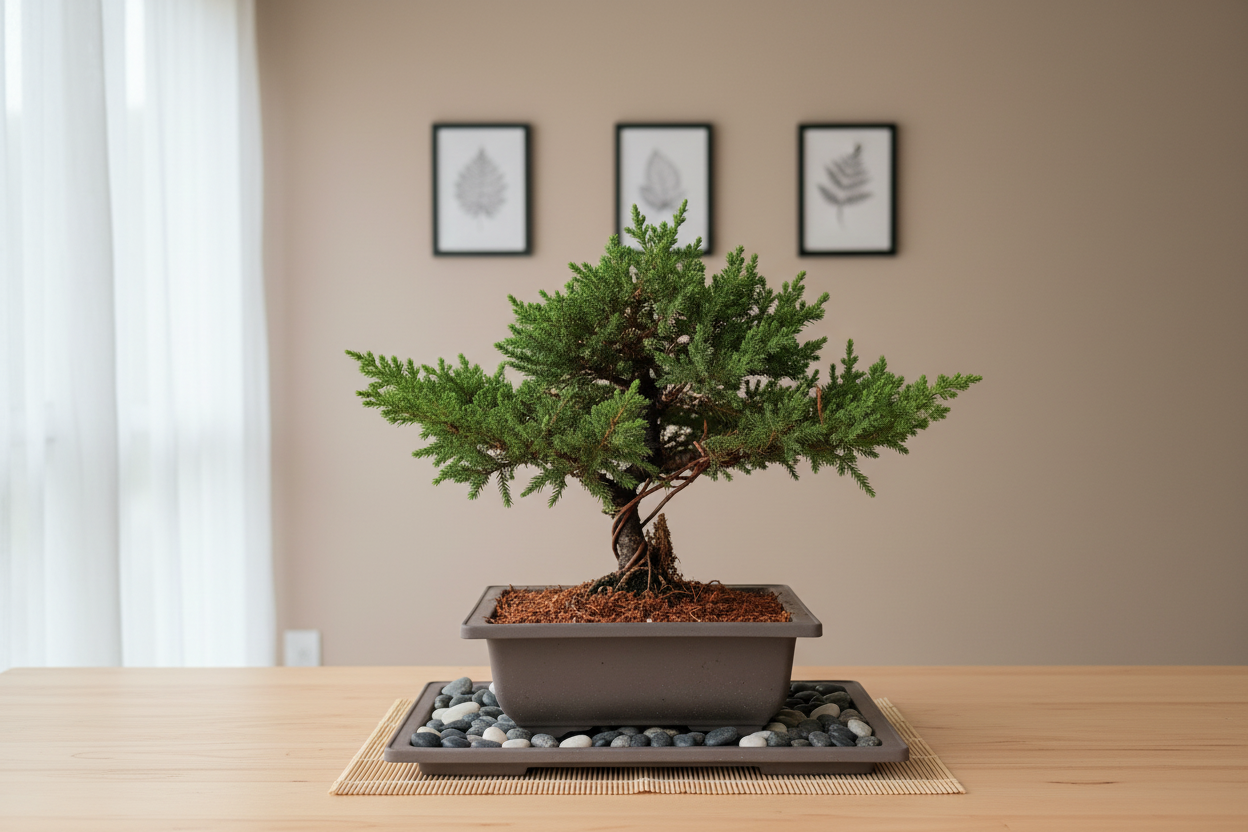 Bonsai pino rastrero alambrado