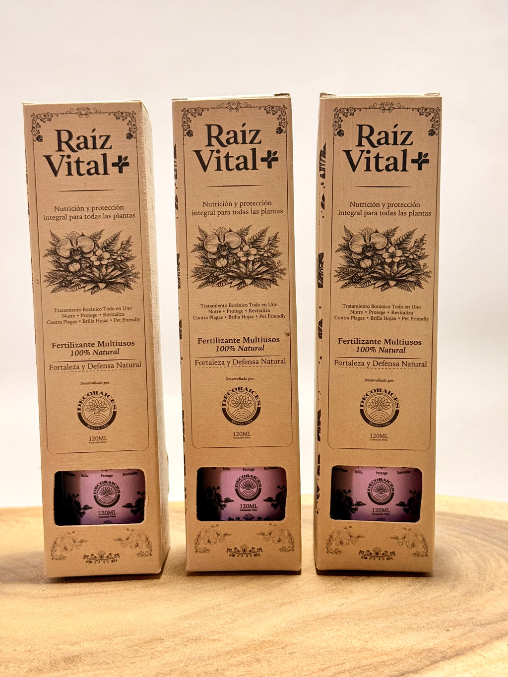 Raíz Vital - kit Fertilizantes 3x120ml