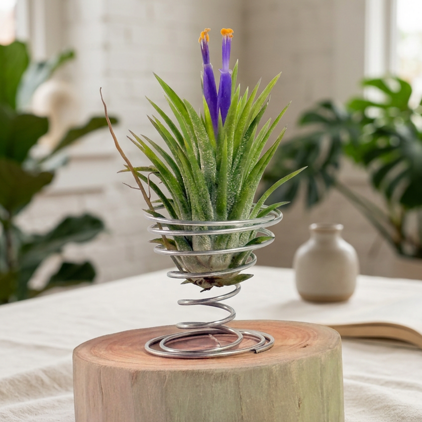 Till. Ionantha + espiral + rodaja madera