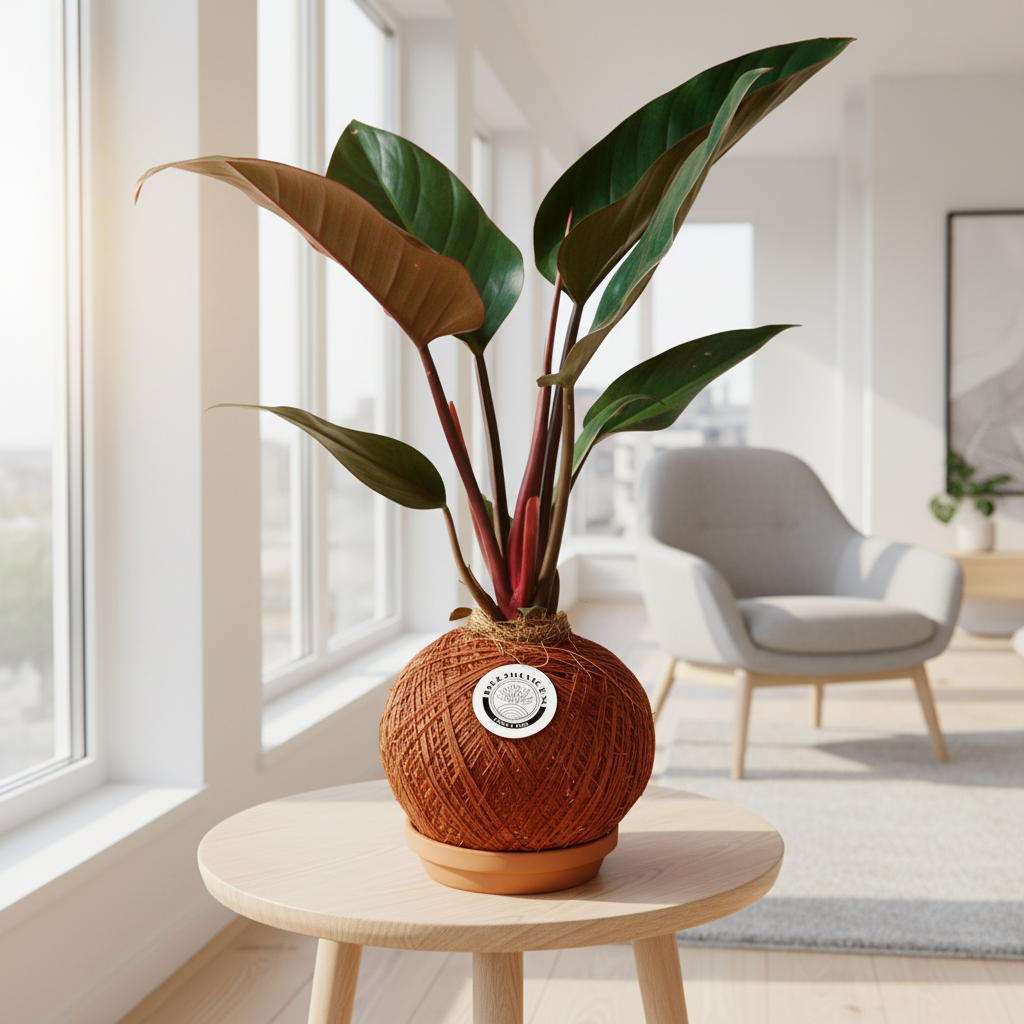 Kokedama Congo Rojo