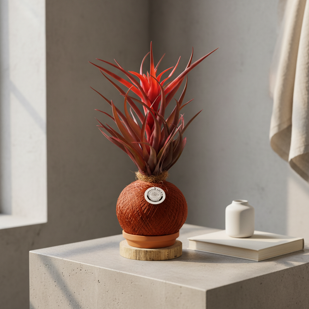 Kokedama Till. Red Capitata Salmon