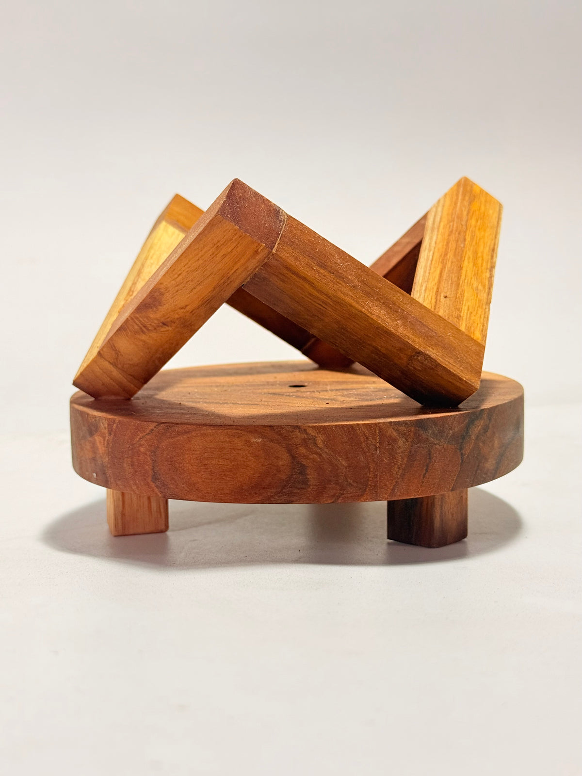 Soporte madera base teca