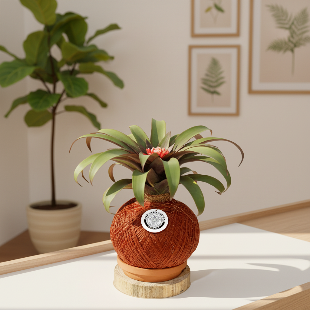 Kokedama Bromelia Guzm. Priscilla