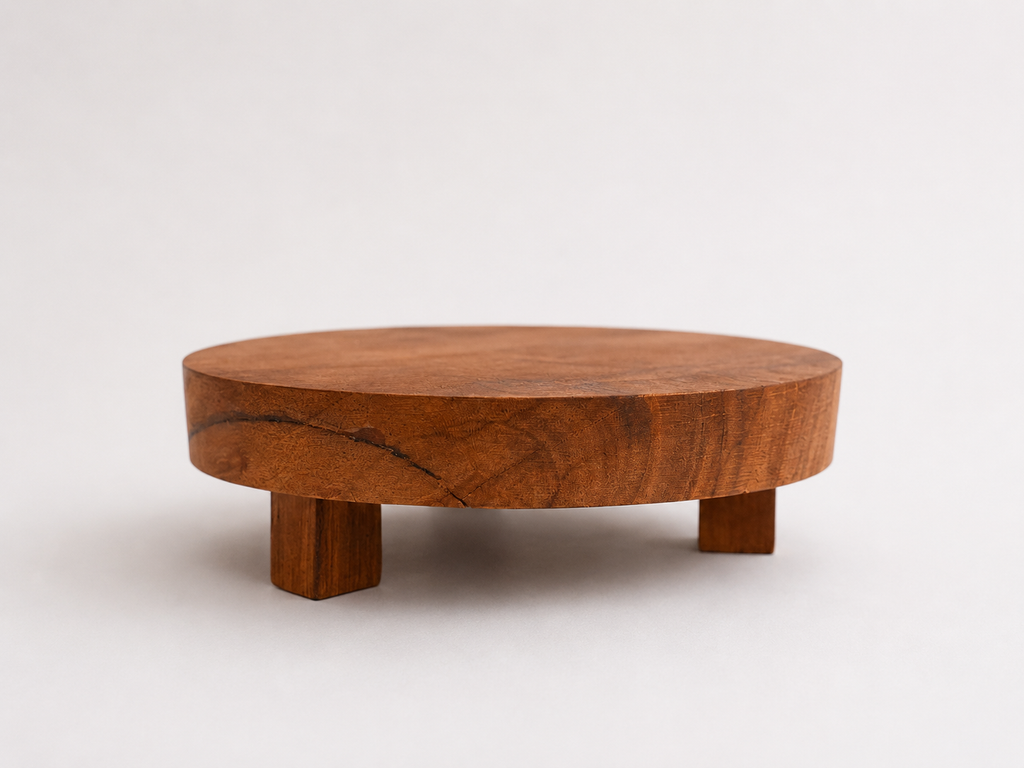 Soporte madera base teca 3A