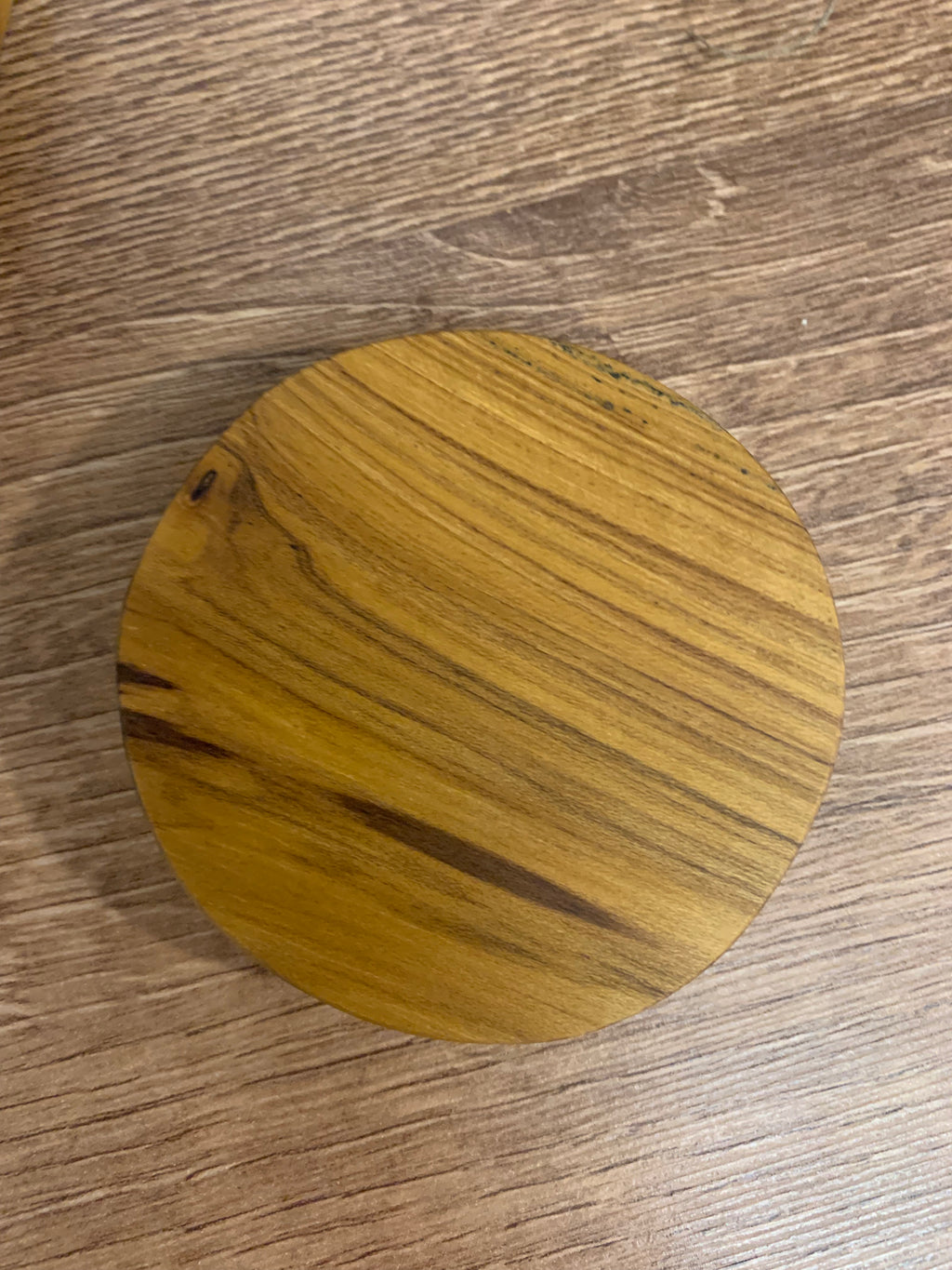 Teak wood slices