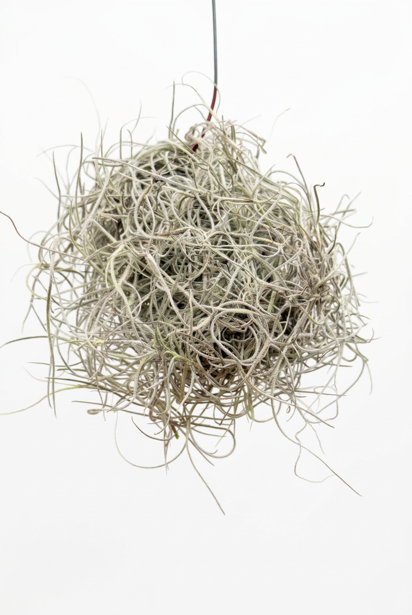 Tillandsia usneoides + alambre para colgar