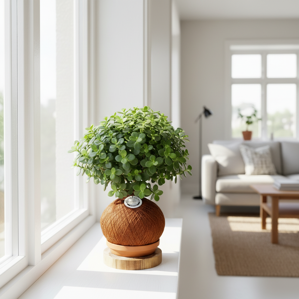 Kokedama Bonsai Jade hembra