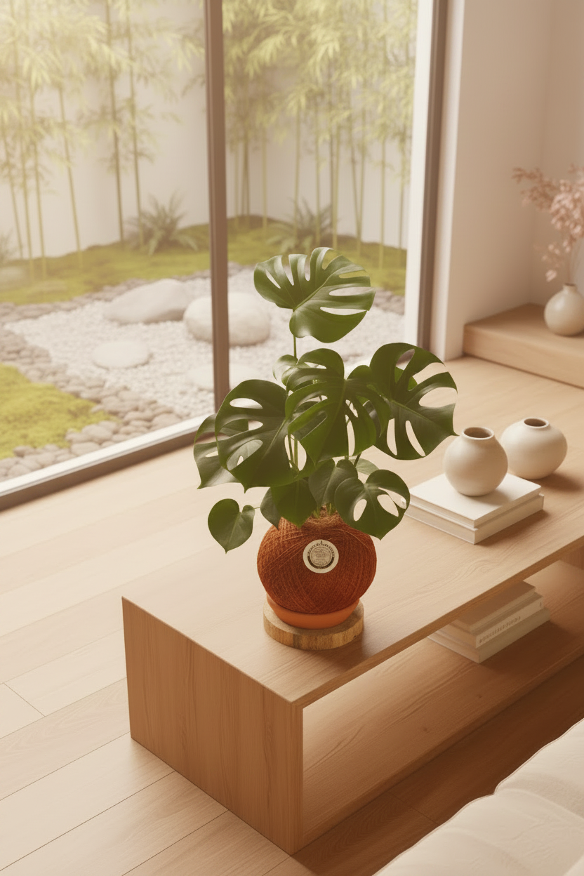 Kokedama Monstera