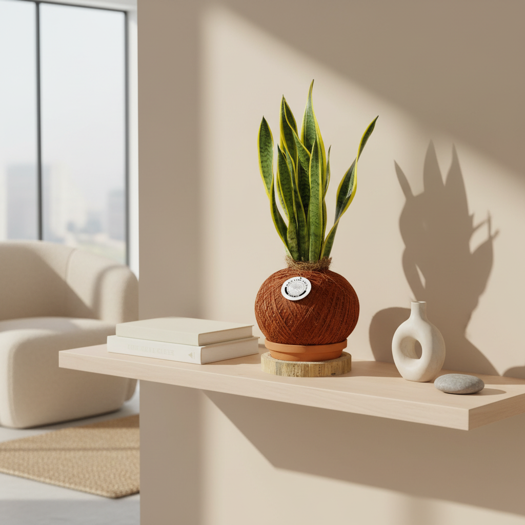 Kokedama Sansevieria trifasciata