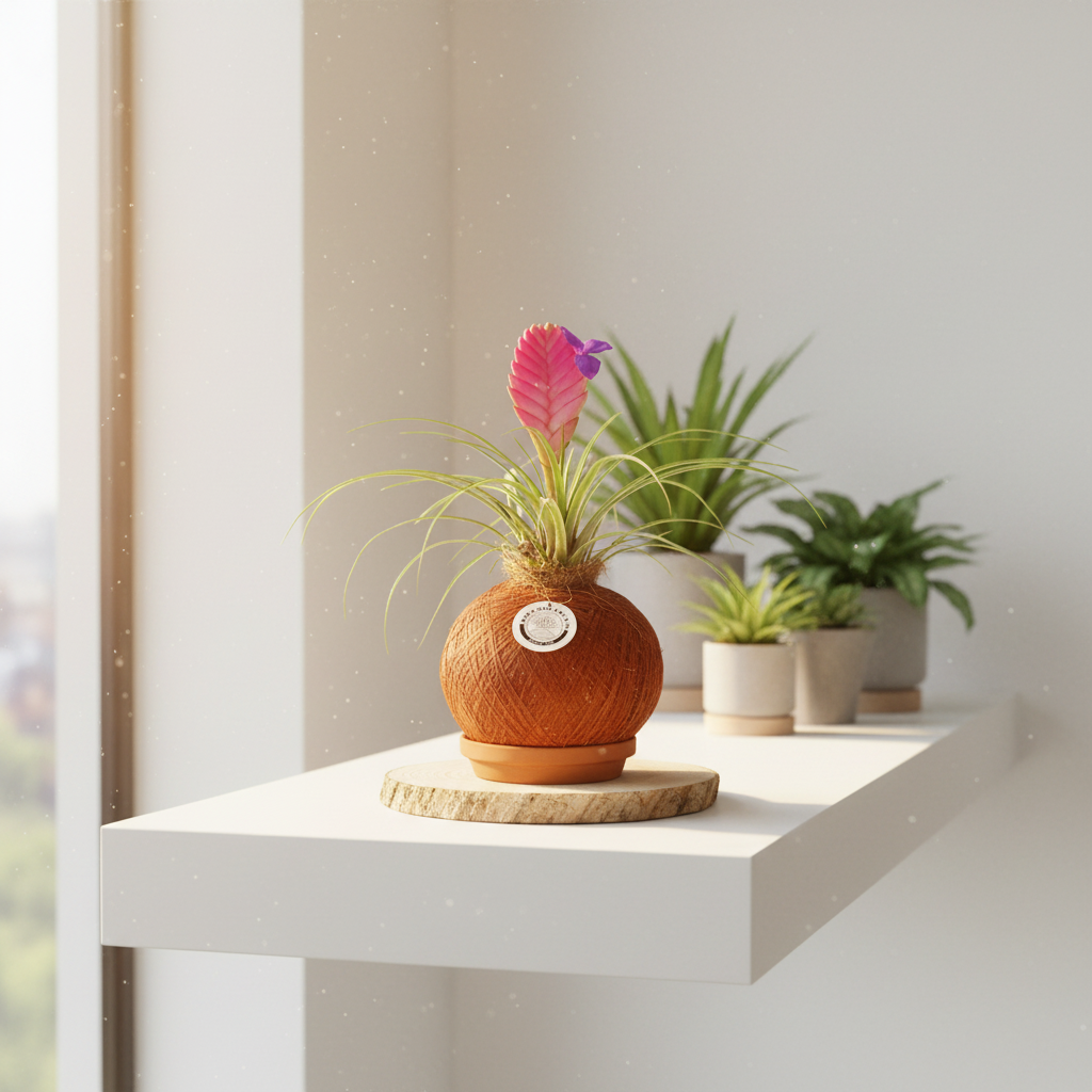 Kokedama Till. cyanea sandy