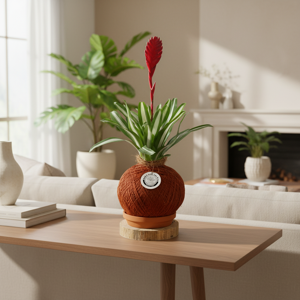 Kokedama Bromelia Tiffany